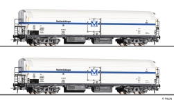 Tillig 70074 - H0 - 2-tlg. Set Maschinen-Kühlwagen Ttehkor, DR, Ep. III